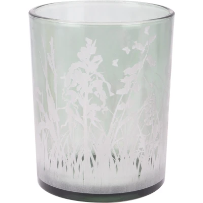 Afbeelding van Theelichthouder glas 7x8 cm groen
