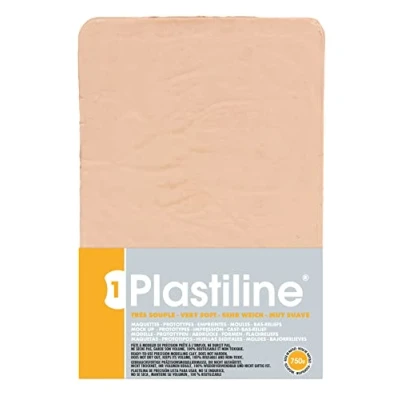 Afbeelding van Herbin 7240T Plastilin voor modelbouw, 750 g, om te modelleren, HG40, zeer flexibel, 1 blok, roze