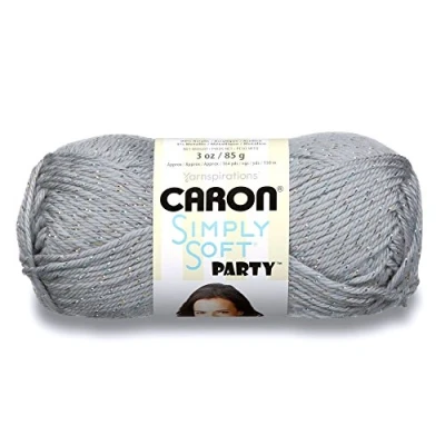 Afbeelding van Caron Simply Soft Party Yarn 85g Silver Sparkle
