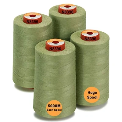 Afbeelding van New brothread 28 Opties 4 Grote Kegels van 5000m polyester naaigaren voor alle doeleinden 40S/2 (Tex27) naaien, quilten, patchwork, serger en overlock Kiwi