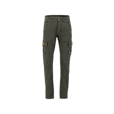 Afbeelding van Alpha Industries Petrol Patch Cargobroek, Heren, Maat: 30, Greyblack