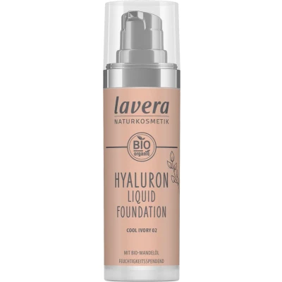 Afbeelding van Lavera Hyaluron Liquid Foundation Cool Ivory 02 Bio, 30 ml
