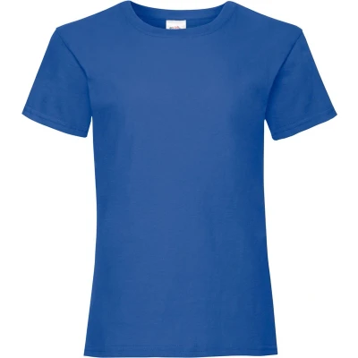 Afbeelding van Fruit Of The Loom Meisjes Kinderen Valewewight T shirt met korte mouwen (Royaal Blauw)