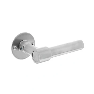 Afbeelding van Deurklink l/l model met rozet 2 mm rvs geborsteld