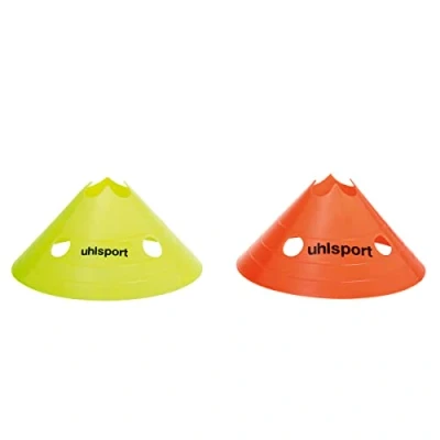 Afbeelding van Uhlsport Multi Marker (40X) Markeringshoedjes Fluogeel / Fluo Oranje Maat: UNI