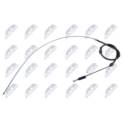 Afbeelding van NTY HLR VW 015 Handremkabel Links achter, Rechts achter 2025, 757mm Schijfremmen VOLKSWAGEN: Caddy 3, 3