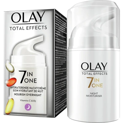 Afbeelding van 4x Olay Total Effects 7 in 1 Anti veroudering Nachtcrème 50 ml