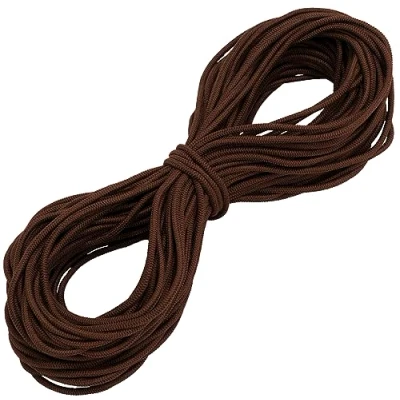 Afbeelding van AERZETIX C67265 decoratieve elastiek rond 25 m diameter 3 mm donkerbruine kleur