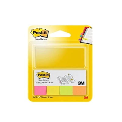 Afbeelding van Post it Bladwijzers, 20 x 38 mm, heldere kleuren