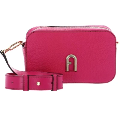Afbeelding van FURLA Leren Schoudertas Avondtas Primula Mini Crossbody Fucsia Roze