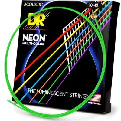 Afbeelding van DR Strings HI DEF NEON akoestische gitaarsnaren (NMCA 10)