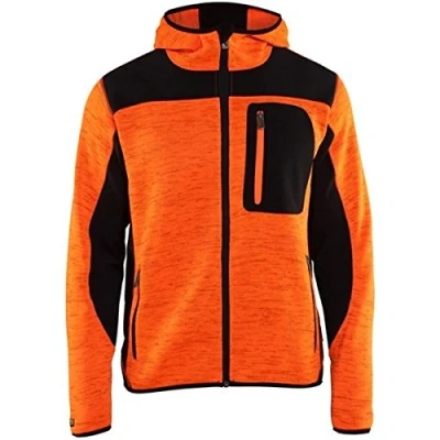Afbeelding van Blåkläder 4930 2117 Gebreid vest met softshell Oranje/Zwart maat M