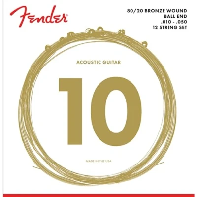 Afbeelding van Fender 70 12L 80/20 Bronze 10 50 12 String Akoestische gitaarsnaren