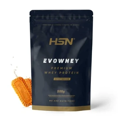 Afbeelding van HSN Evowhey Protein 2.0 Serumproteïneconcentraat Speculoos smaak 500 g = 17 innames per verpakking Whey Concentrate No GMO, veganistisch, glutenvrij en soja