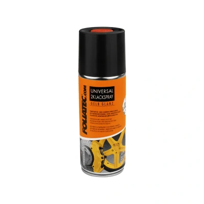 Afbeelding van Foliatec Universal 2C Spray Paint geel glanzend 1 x400ml