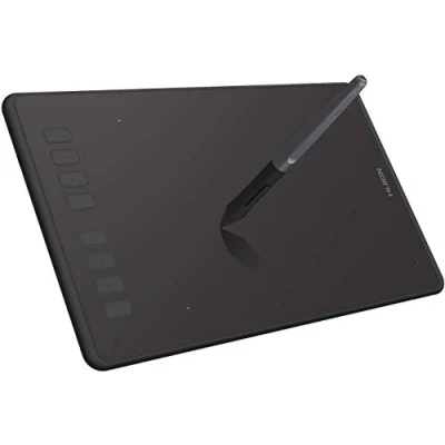 Afbeelding van HUION H950P Grafische Tablet, 8.7x5.4 Inch, Volledig Gelamineerde Tablet met 8 Aanpasbare Toetsen, Compatibel PC en Android Apparaten