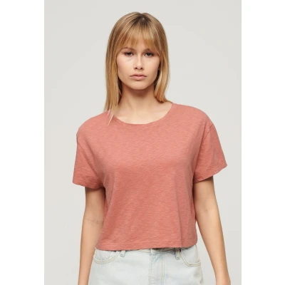 Afbeelding van Superdry Vrouwen Kort Slouchy T shirt Roze Grootte: 42