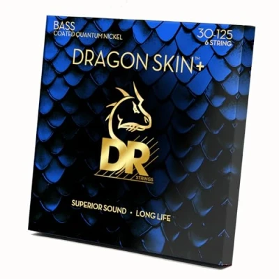Afbeelding van DR Strings Dragon Skin+ Coated Bass 6 string Medium 30 125 voor snarige elektrische basgitaar