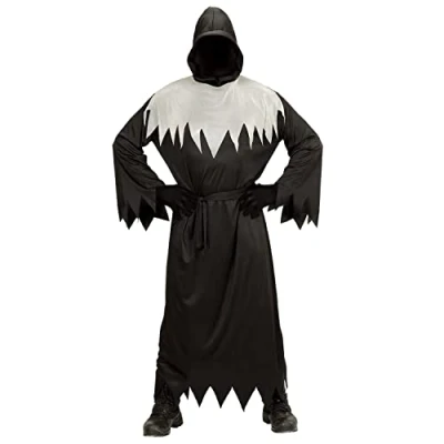 Afbeelding van Widmann Beul &amp; Magere Hein Kostuum Grafschender Ontheiliger Man Zwart XXL Carnavalskleding Verkleedkleding