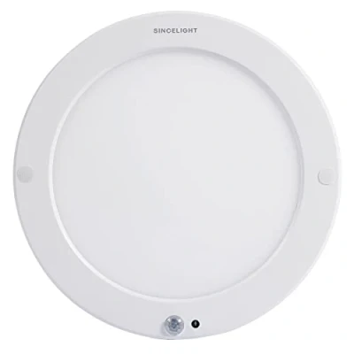 Afbeelding van LED 18W plafondlamp met bewegingssensor, opbouwmontage, dubbele bewegingssensormodus omschakelbaar ( schemering naar dageraadmodus of 24 uursmodus ), Ultradun ontwerp, Driver Integrative, voor verbetering van de veiligheid en levenservaring.