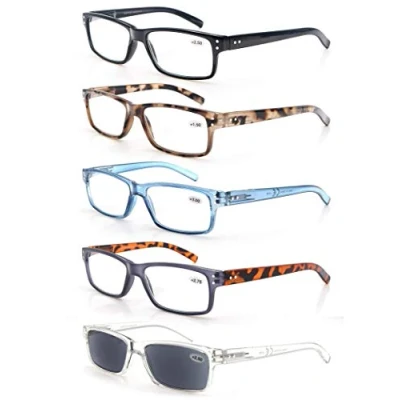 Afbeelding van MODFANS (5 stuks) leesbril 1.0 heren/dames, goede brillen, hoogwaardig, comfortabel, super leeshulp, voor mannen en vrouwen