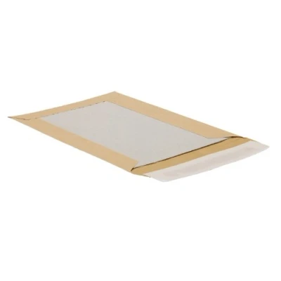 Afbeelding van POSTHORN kartonnen achterwandtas C4 (100 stuks), zelfklevende verzendtas met achterwand, bruine verzendzakken achterwand van grijs karton voor stevige grip, 324 x 229 3 mm, 120/450