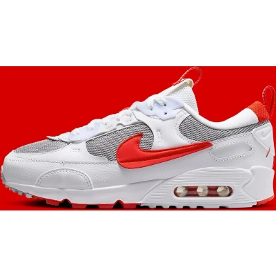 Afbeelding van Nike Air Max 90 Futura Maat 39 Wit / Rood Sneakers Dames Doos Zonder Deksel