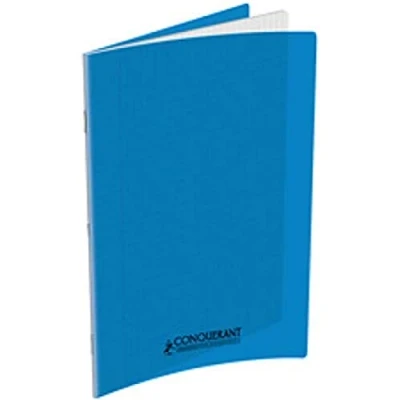 Afbeelding van Conquerant Cahiers Polypro, Monochromatisch, Blauw, 96 vel, Mat, Gelijnd papier, Softcover