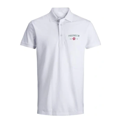 Afbeelding van JACK &amp; JONES Jprblaalfie Ss Polo FST Poloshirt voor heren, wit (bright white), L