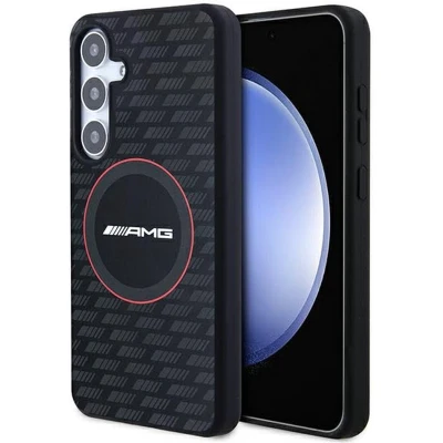 Afbeelding van Mercedes Benz AMG Carbon Pattern Back Case (MagSafe Compatible) Samsung Galaxy S24 Plus (S926) Zwart
