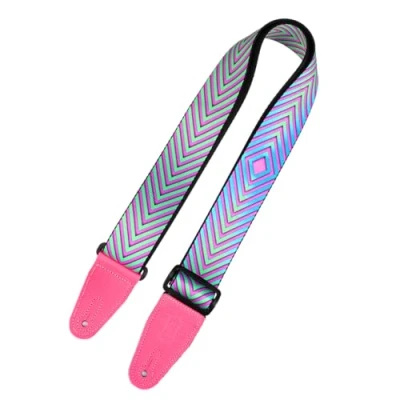 Afbeelding van Levy&#039;s Leathers Illusion Series gitaarband van polyester, breedte 5 cm, distortion design, (MP2OI 004)