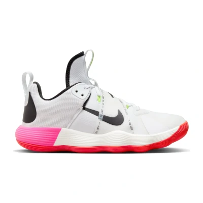 Afbeelding van Nike Performance React Hyperset SE Unisex Handbalschoenen, Maat: 46, White/black/bright crimson/pink blast Kunststof/ textiel