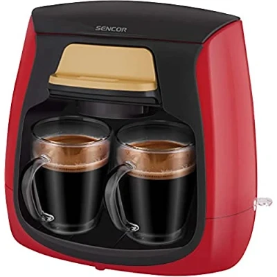 Afbeelding van SENCOR Koffiezetapparaat, 0,3 l, capaciteit, 500 W, rood