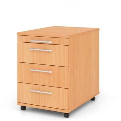 Afbeelding van Ladeblok 3 Lades Verrijdbaar Beuken 42,8 x 58 59 cm Bari 1606 RE