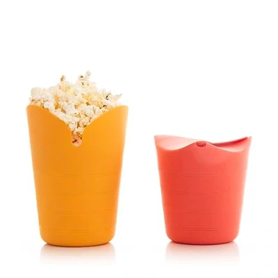 Afbeelding van InnovaGoods Inklapbare Siliconen Popcornpoppers 2 Stuks