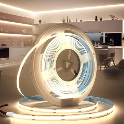 Afbeelding van Brimeti Zelf adhesieve Cob Led Strepen 12V Strip 5m Neutraal Wit 4000K 320LEDS/M 5mm Breedte, Flexibele IP20 Band Licht Diy Bar, voor TV, Slaapkamer Verlichting (Zonder Voeding)