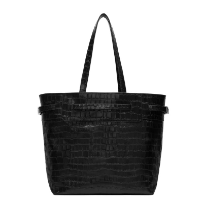 Afbeelding van Liebeskind Berlin LORA Grosse AUS IN Krokooptik Shopper, Dames, Maat: One Size, Schwarz
