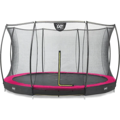 Afbeelding van EXIT inground trampoline ø427cm Silhouette (roze)