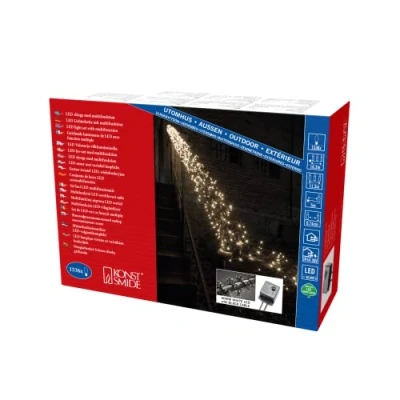 Afbeelding van Clusterverlichting led kerstverlichting buiten en binnen 1536 leds