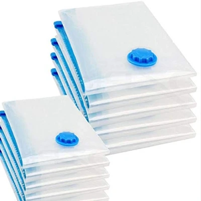 Afbeelding van logei vacuümzak opbergtas kledingzak ruimtebesparende voor bedden en kleding (6 stuks 40x60 cm)