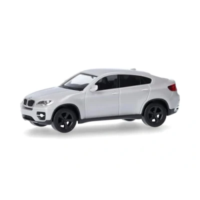 Afbeelding van herpa 024037 004 modelauto BMW X6 (E71), miniatuur op schaal 1:87, verzamelstuk, Made in Germany, model van kunststof