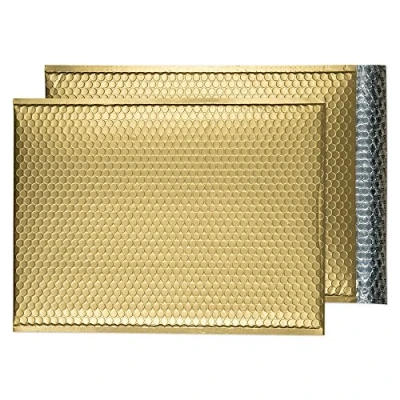 Afbeelding van Blake Purely Packaging MTMG450 gekleurde noppenzakken, mat, klevend, metallic goud, C3 450 x 324 mm, 50 stuks