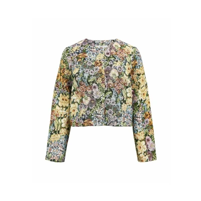 Afbeelding van OBJECT Tussenjas &#039;ROSA&#039; beige / lichtgeel grijs groen