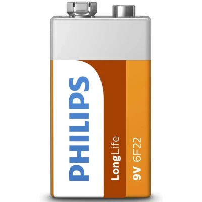 Afbeelding van Philips Super Alkaline Batterij 6F22L1B/10 9 Volt 1 stuk