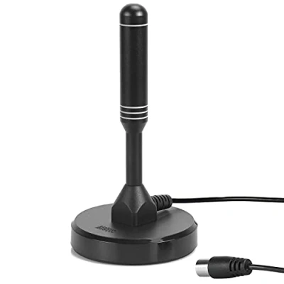 Afbeelding van August, DTA240, DVB T/DVB T2 televisie antenne, zeer sterke staafantenne voor digitale televisie, tv, USB, T tuner stick, DAB, met magnetische voet, 2 m lange kabel