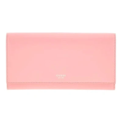 Afbeelding van GUESS Leren Identiteitskaarthoesje Wallet Travel Light Pink Roze