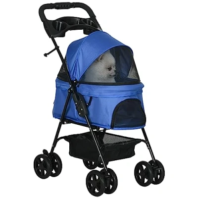 Afbeelding van PawHut Hundewagen mit Becherhalter D00 127
