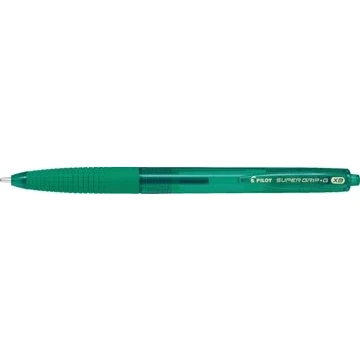 Afbeelding van 12x Pilot balpen Super Grip G retractable extra breed groen