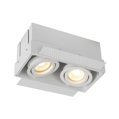 Afbeelding van Lucide inbouwspot Trimless 2 lichts wit