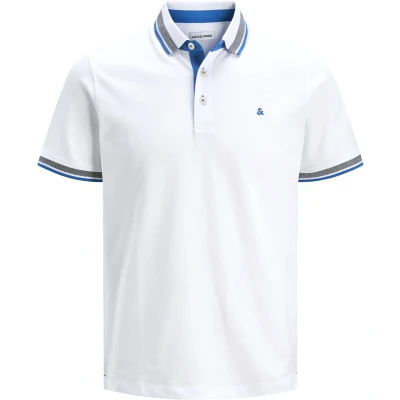 Afbeelding van Jack &amp; Jones Paulos SS NOOS Poloshirt, Heren, Maat: Medium, White
